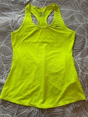 Asics High-Visibility Neon Yellow Racerback Tank